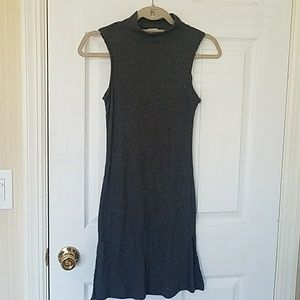 Brandy Melville John Galt Grey Ribbed Tunic Dress